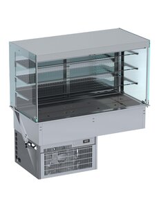Combisteel Drop-inWandmodel Koelvitrine Recht - Roll-up 3/1 | 230V | 1115x720x1430(h)mm