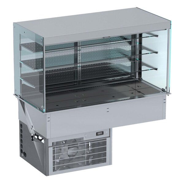 Combisteel Drop-inWandmodel Koelvitrine Recht - Roll-up 4/1 | 230V | 1440x720x1430(h)mm