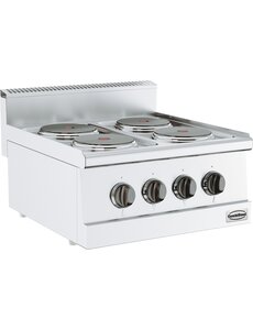 Combisteel Base 600 Elektrische Kooktafel 4 Pl. | Tafelmodel | 400V | 600x600x300(h)mm