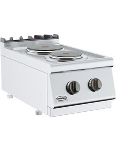 Combisteel Base 700 Elektrische Kooktafel 2 Pl. | Tafelmodel | 400V | 400x700x300(h)mm
