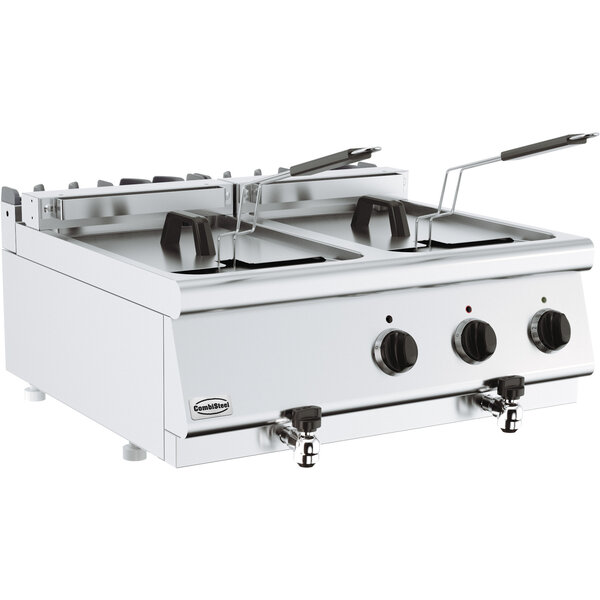 Combisteel Base 700 Elektrische Friteuse 2x10l | Tafelmodel | 400V | 800x700x300(h)mm