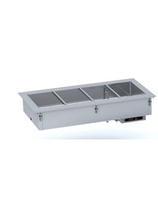 Combisteel Drop-in Bain-marie 2/1 - AutomatischWater Vullen | 230V | 790x720x302(h)mm