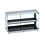 Combisteel Drop-in Warmvitrine Keramisch Recht - Zwart 4/1 | 400V | 1440x720x924(h)mm