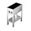 Combisteel Inductie Fornuis 2 Zones met Open Onderstel | Staand model | 400V | 355x655x875(h)mm