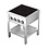 Combisteel Inductie Fornuis 4 Zones met Open Onderstel | Staand model | 400V | 655x655x875(h)mm