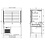 Combisteel Drop-inWandmodel Koelvitrine Recht - Roll-up 4/1 | 230V | 1440x720x1430(h)mm