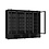 Combisteel Koelkast 4 Glasdeuren Zwart Jde-2025r Bl *transport Op Aanvraag* | 230V | 2508x710x1997(h)mm