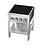Combisteel Inductie Fornuis 4 Zones met Open Onderstel | Staand model | 400V | 655x655x875(h)mm