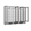 Combisteel Koelkast 4 Glasdeuren Jde-2025r *transport Op Aanvraag* | 230V | 2508x710x1997(h)mm