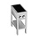 Combisteel Inductie Fornuis 2 Zones met Open Onderstel | Staand model | 400V | 355x655x875(h)mm