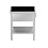 Combisteel Inductie Fornuis 2 Zones met Open Onderstel | Staand model | 400V | 355x655x875(h)mm