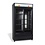 Combisteel Koelkast Schuif Glasdeuren Bez-780 Sl Zwart | 230V | 1120x595x2100(h)mm