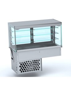 Combisteel Drop-in Koelvitrine Recht - Gesloten 3/1 | 230V | 1115x720x1430(h)mm