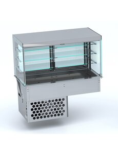 Combisteel Drop-in Koelvitrine Recht - Roll-up 3/1 | 230V | 1115x720x1430(h)mm