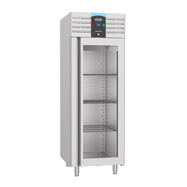 Combisteel Koelkast RVS Glasdeur Mono Block 700Ltr | 230V | 700x810x2050(h)mm