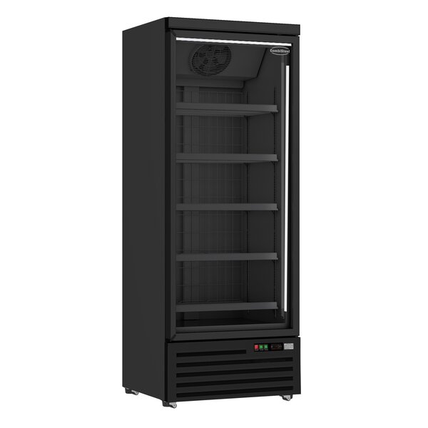 Combisteel Vrieskast 1 Glasdeur Zwart Jde-600f Bl | 230V | 750x710x1997(h)mm