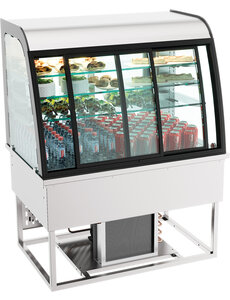 Combisteel Drop-in Koelvitrine met schuifdeuren 140 liter | 1100x700xH850mm