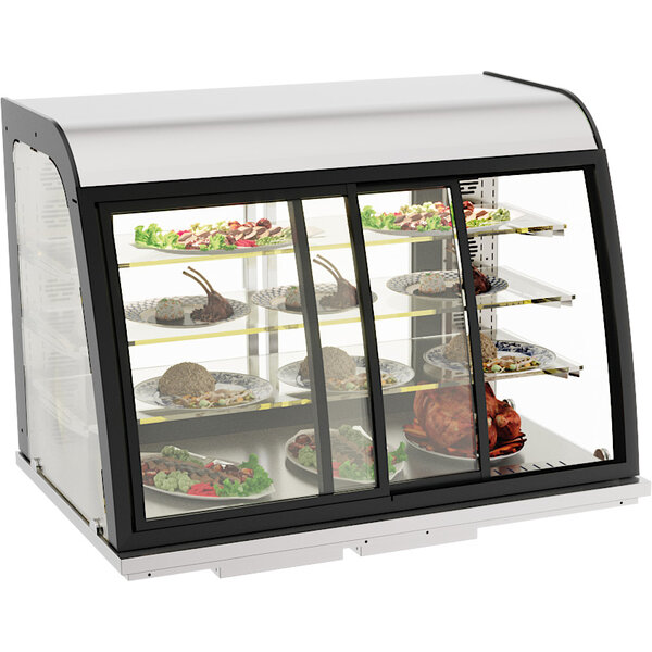 Combisteel Drop-in Warmvitrine 140l Schuifdeuren | 230V | 1100x700x850(h)mm