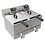 Combisteel Friteuse Tafel 2x8l 2x3kw | Tafelmodel | 230V | 620x545x305(h)mm
