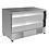 Combisteel Koel- vrieswerkbank omschakelbaar met 2 laden 6x 1/1GN | 230V | 1230x700xH865mm.