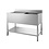 Combisteel Spoeltafel Bodemschap Demontabel 2 Midden | 2400x700x900(h)mm