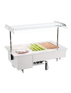 Combisteel Drop-in Bain-marie met Bowls 2/1 | 230V | 1200x700x1050(h)mm