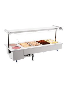 Combisteel Drop-in Bain-marie met Bowls 4/1 | 230V | 1800x700x1050(h)mm