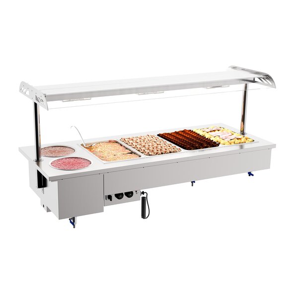 Combisteel Drop-in Bain-marie met Bowls 4/1 | 230V | 1800x700x1050(h)mm