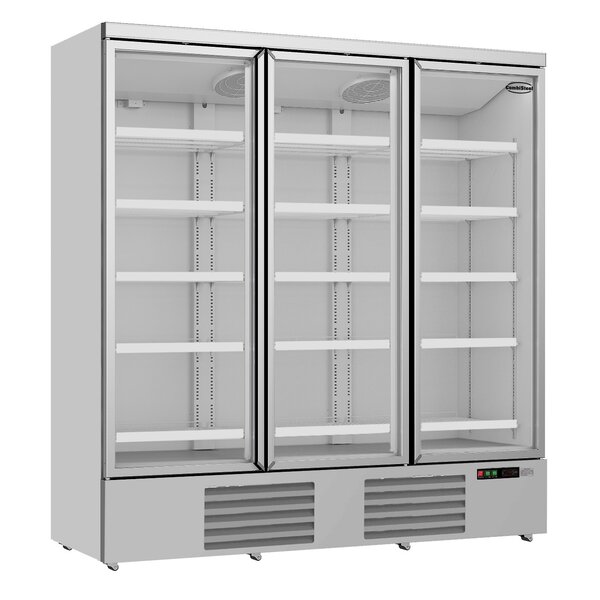 Combisteel Koelkast 3 Glasdeuren Jde-1530r | 230V | 1880x710x1997(h)mm