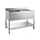 Combisteel Spoeltafel Bodemschap Demontabel 1Links | 1200x600x850(h)mm