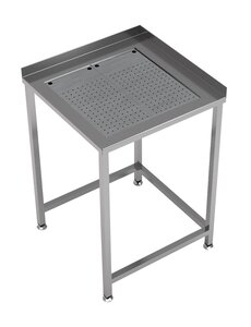 Combisteel Werktafel Hoek met Geïntegreerde Lekbak | 650x650x900(h)mm
