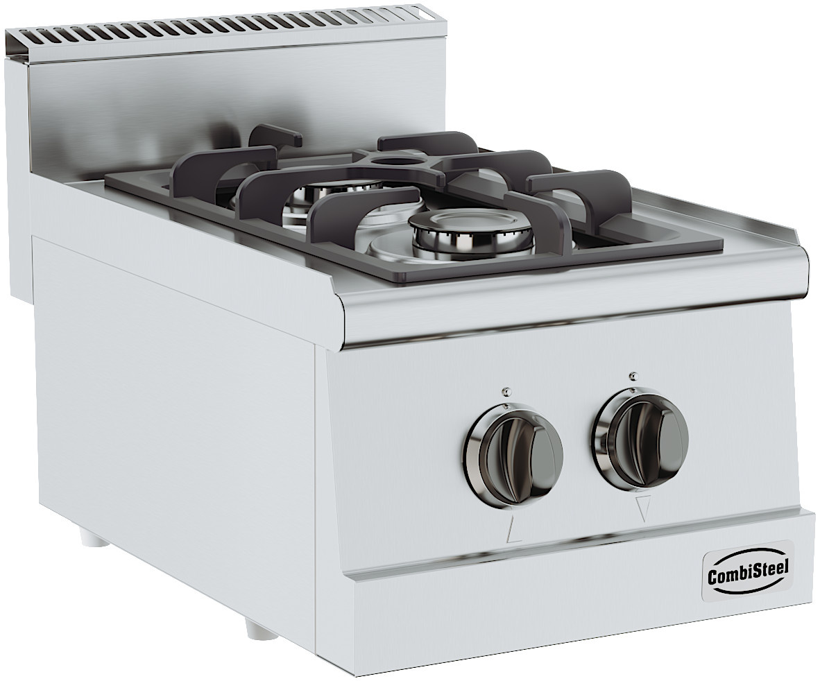 Combisteel Base 600 Gaskooktafel 2 Branders | Tafelmodel | 2x 3,25kW