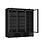 Combisteel Koelkast 3 Glasdeuren Zwart Jde-1530r Bl | 230V | 1880x710x1997(h)mm