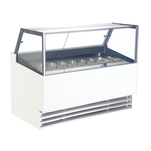 Combisteel Schepijsvitrine Borneo 12x5l | 230V | 1610x880x1300(h)mm