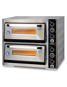Combisteel Elek. Pizzaoven Dubbel 2 X 6 | 400V | 890x1100x760(h)mm