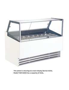 Combisteel Schepijsvitrine Phuket 9x5l | 230V | 1260x880x1300(h)mm
