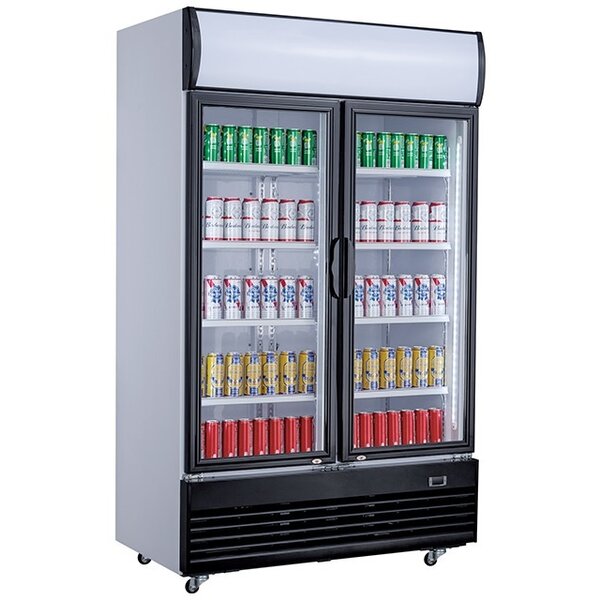 Combisteel Koelkast 2 Glasdeuren 800l | 230V | 1000x730x2072(h)mm