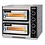 Combisteel Elek. Pizzaoven Dubbel 2x1 | 400V | 630x630x530(h)mm