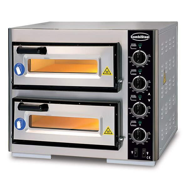 Combisteel Elek. Pizzaoven Dubbel 2x1 | 400V | 630x630x530(h)mm