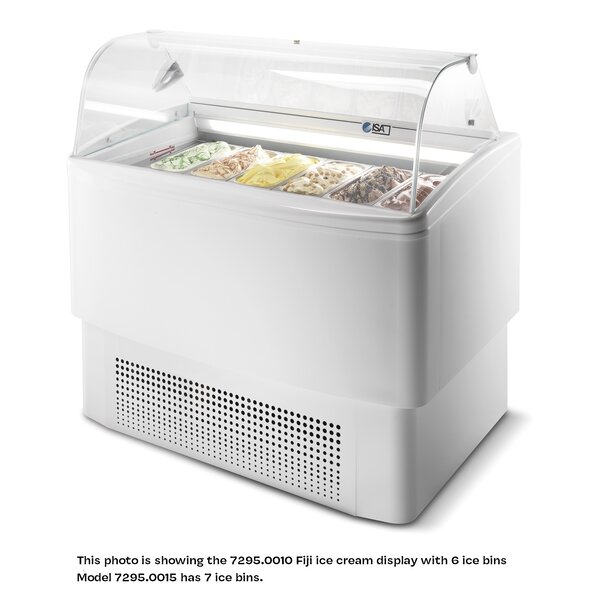 Combisteel Schepijsvitrine Fiji 7 | 230V | 1354x630x1247(h)mm