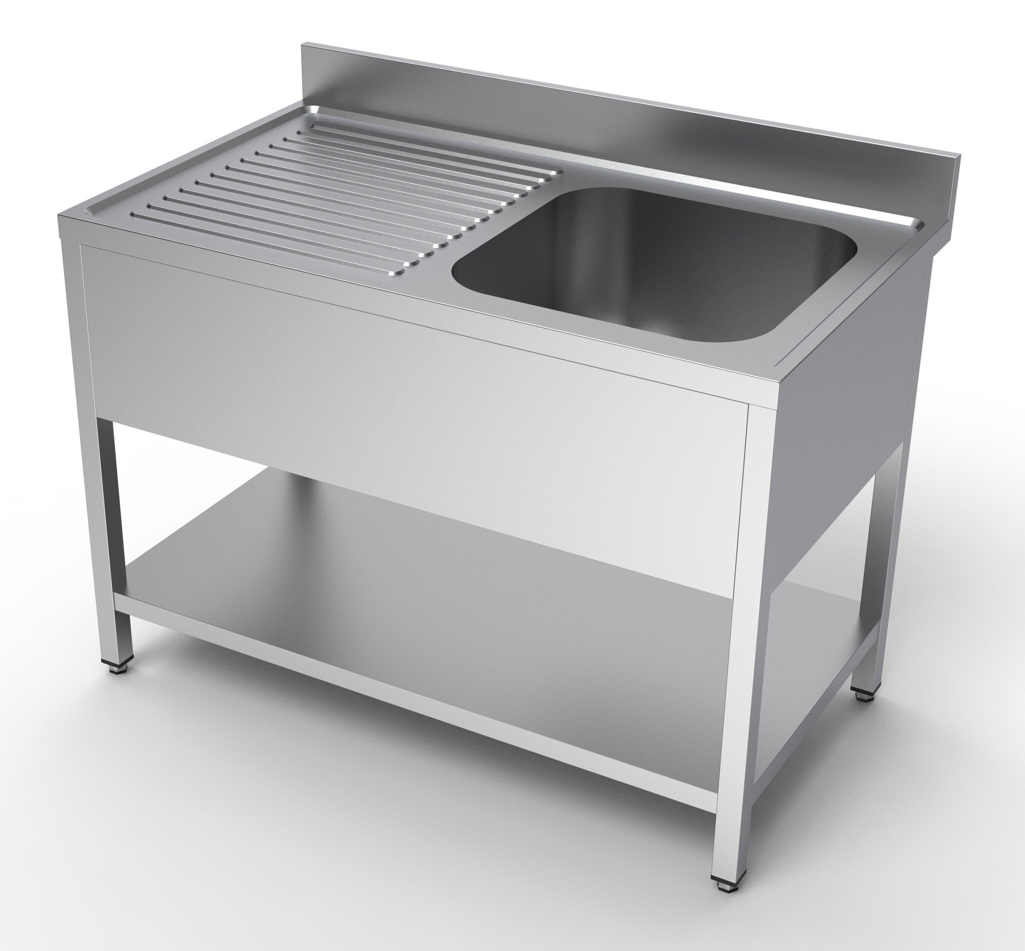 Combisteel Spoeltafel Bodemschap 1 Rechts | 1200x700x850(h)mm
