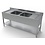 Combisteel Spoeltafel Bodemschap 2 Midden | 2000x700x850(h)mm