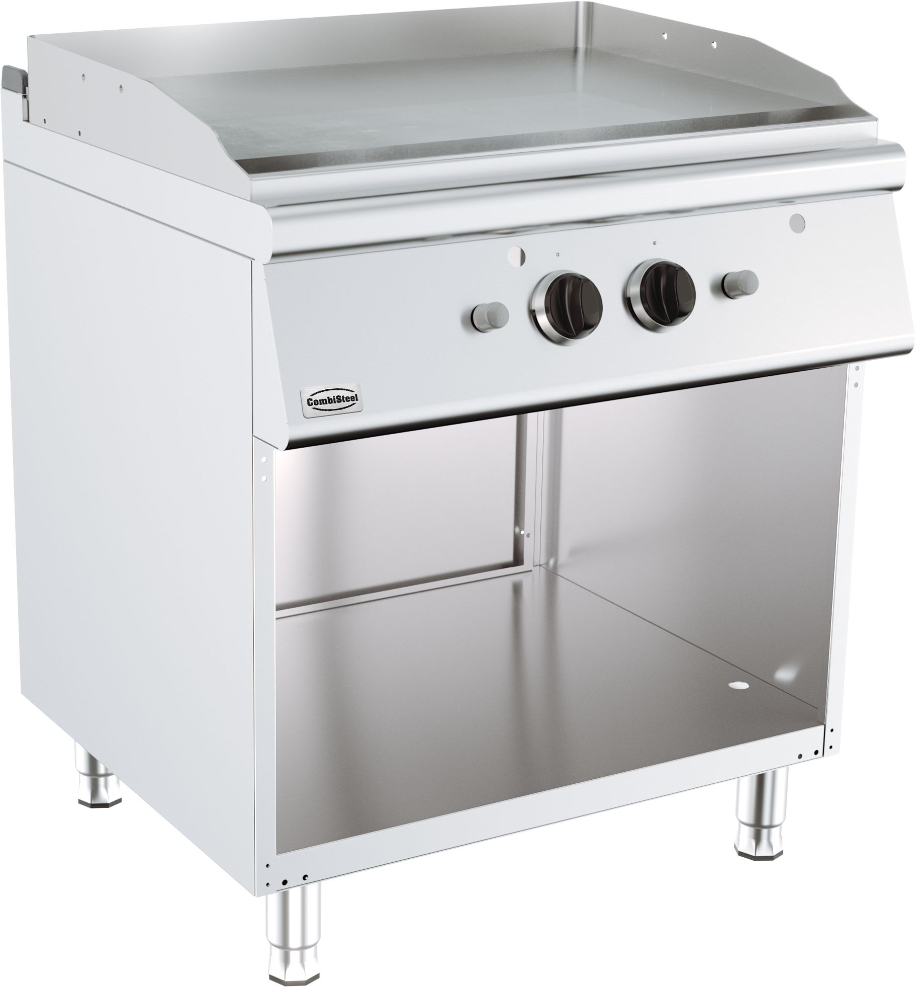 Combisteel Base 700 Gasbakplaat Chroom | Staand model | 13kW