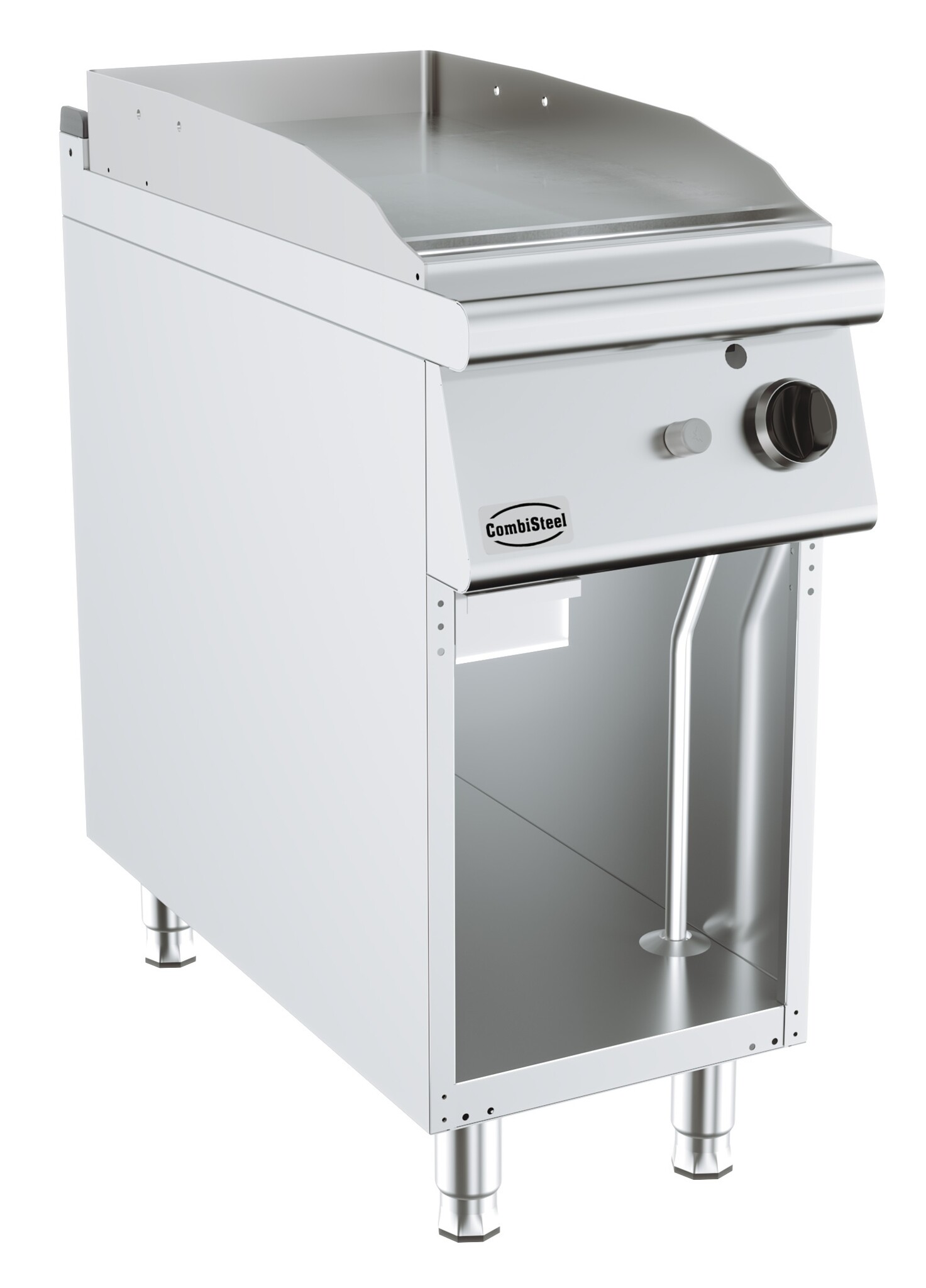 Combisteel Base 900 Gasbakplaat Chroom | Staand model | 9kW