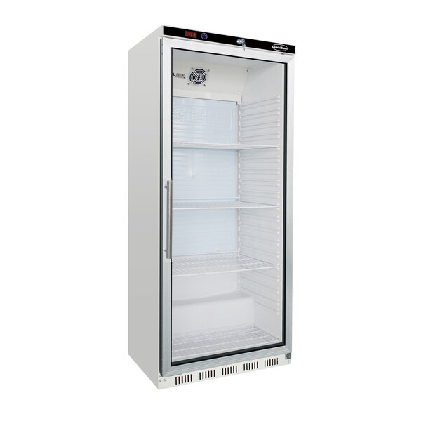 Combisteel Koelkast met glazendeur 620 liter | +2/+8°C  | Wit gelakt | 777x695xH1895mm.