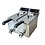 Combisteel Elektrische Tafelfriteuse 2x4L | Tafelmodel