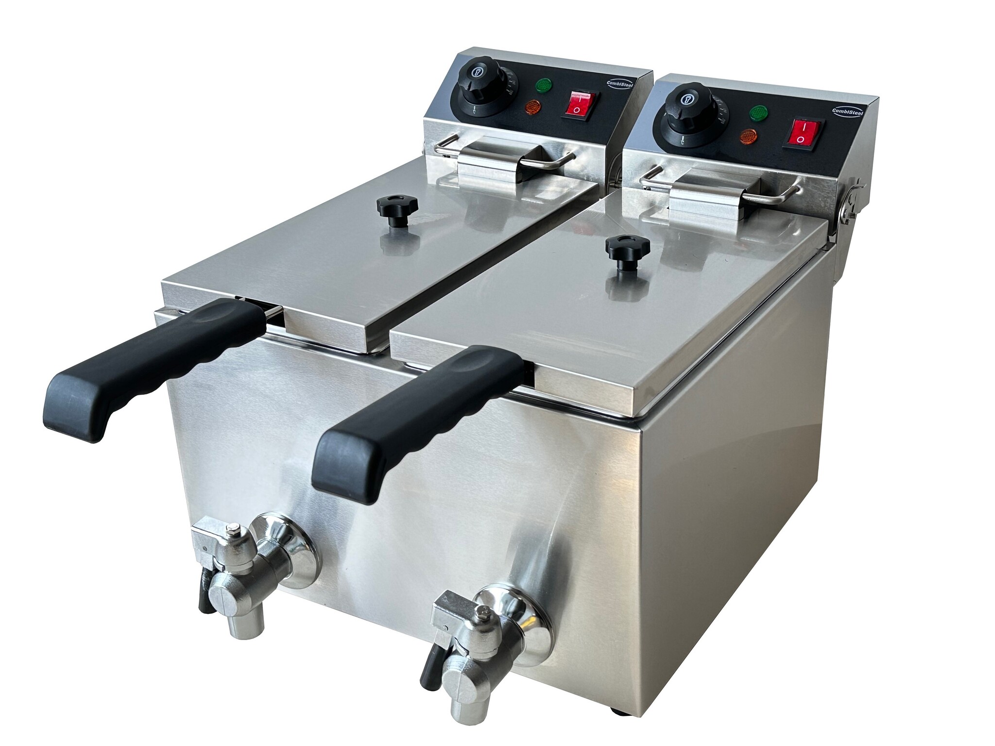 Combisteel Elektrische Tafelfriteuse 2x4L | Tafelmodel