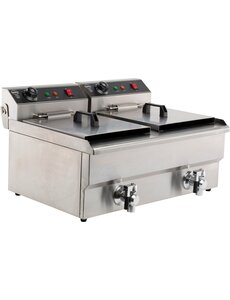 Combisteel Elektrische Tafelfriteuse 2x8L | Tafelmodel