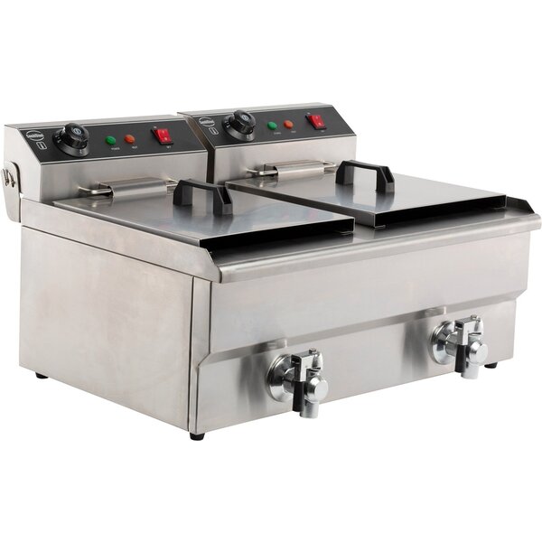 Combisteel Elektrische Tafelfriteuse 2x8L | Tafelmodel