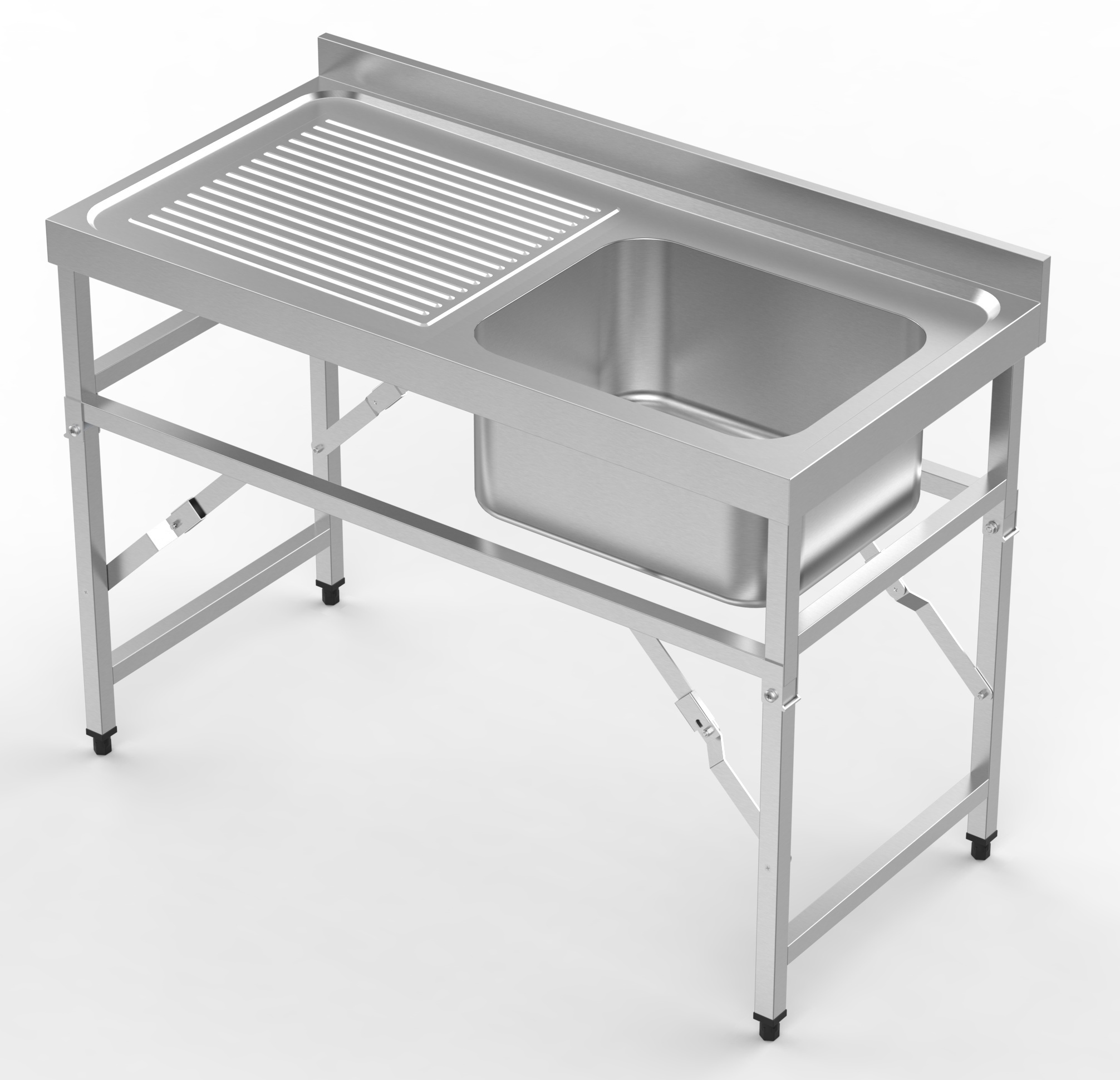 Combisteel Inklapbare Spoeltafel 1r| 1200x600x910(h)mm
